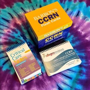 Barron's CCRN Critical Care CCU ICU Flash Cards & Study Guides Nursing Nurse RN